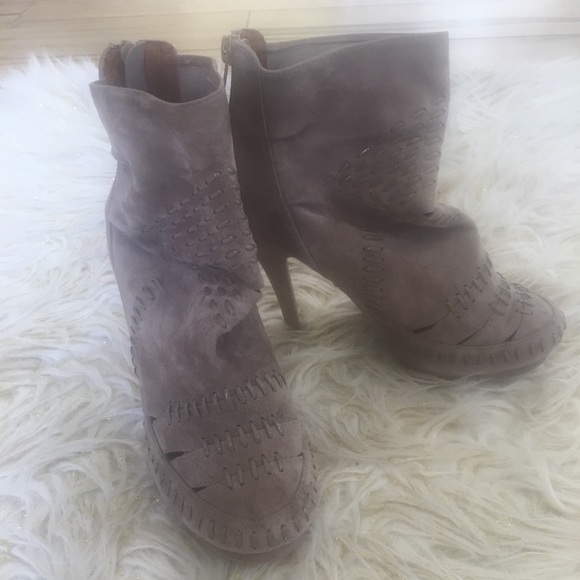 Jeffrey Campbell X Free People suede booties - Picture 2 of 6